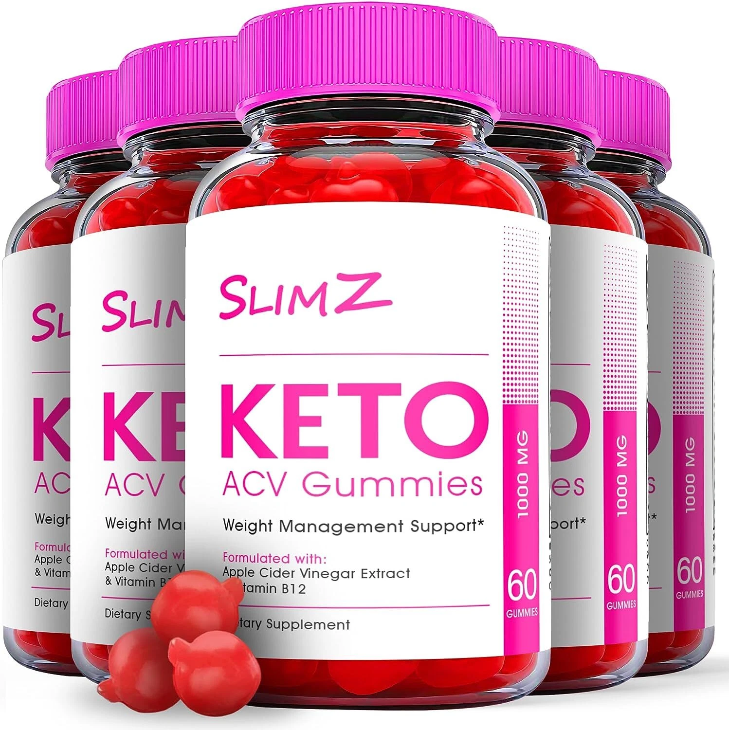Slimz Keto Gummies - Slimz ACV Keto Gummys For Weight Loss OFFICIAL - 5 Pack