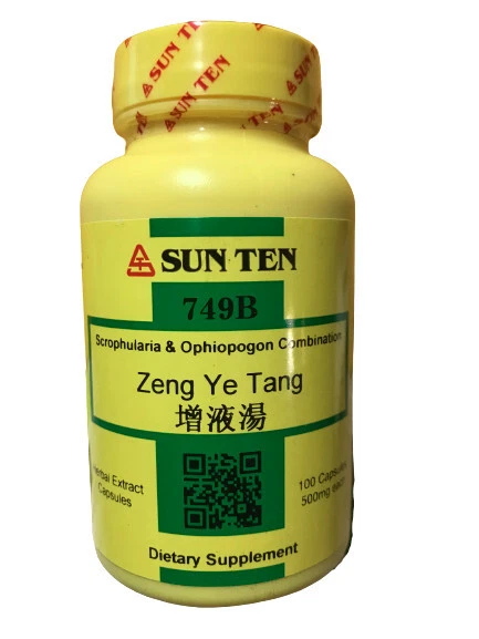 Sun Ten - Scrophularia & Ophiopogon Combination Capsules / Zeng Ye Tang / 增液湯