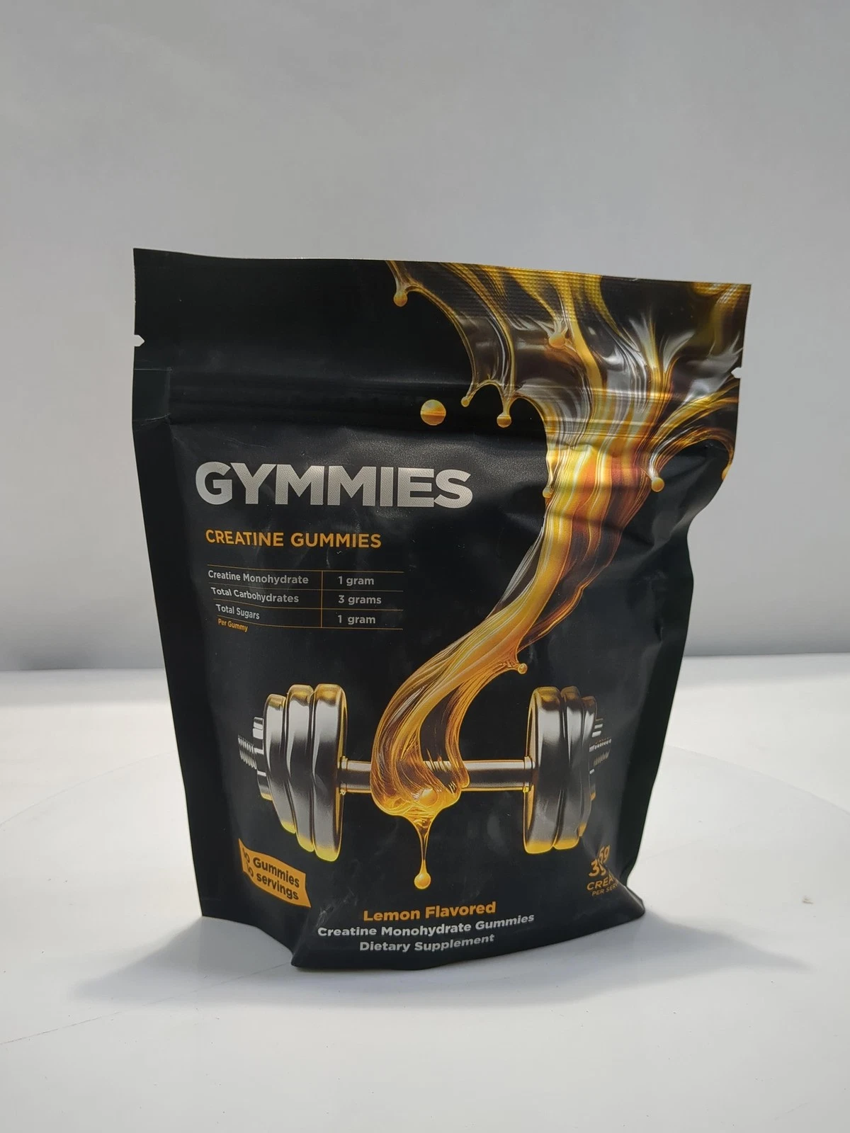Gymmies Creatine Monohydrate Gummies - Muscle Growth, Performance, 5g 90 Count