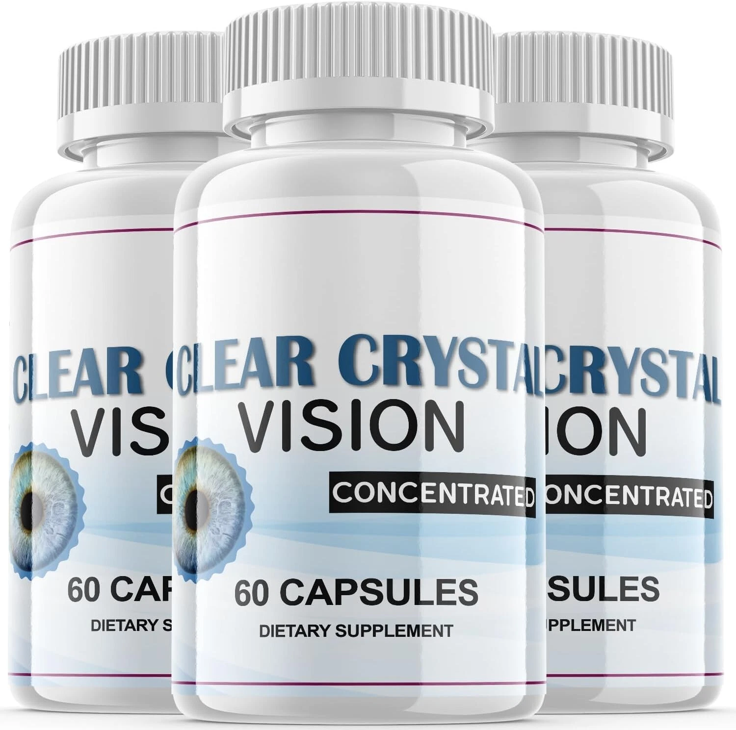 3 - Clear Crystal Vision Supplement Pills - Support Healthy Vision & Eye Sight