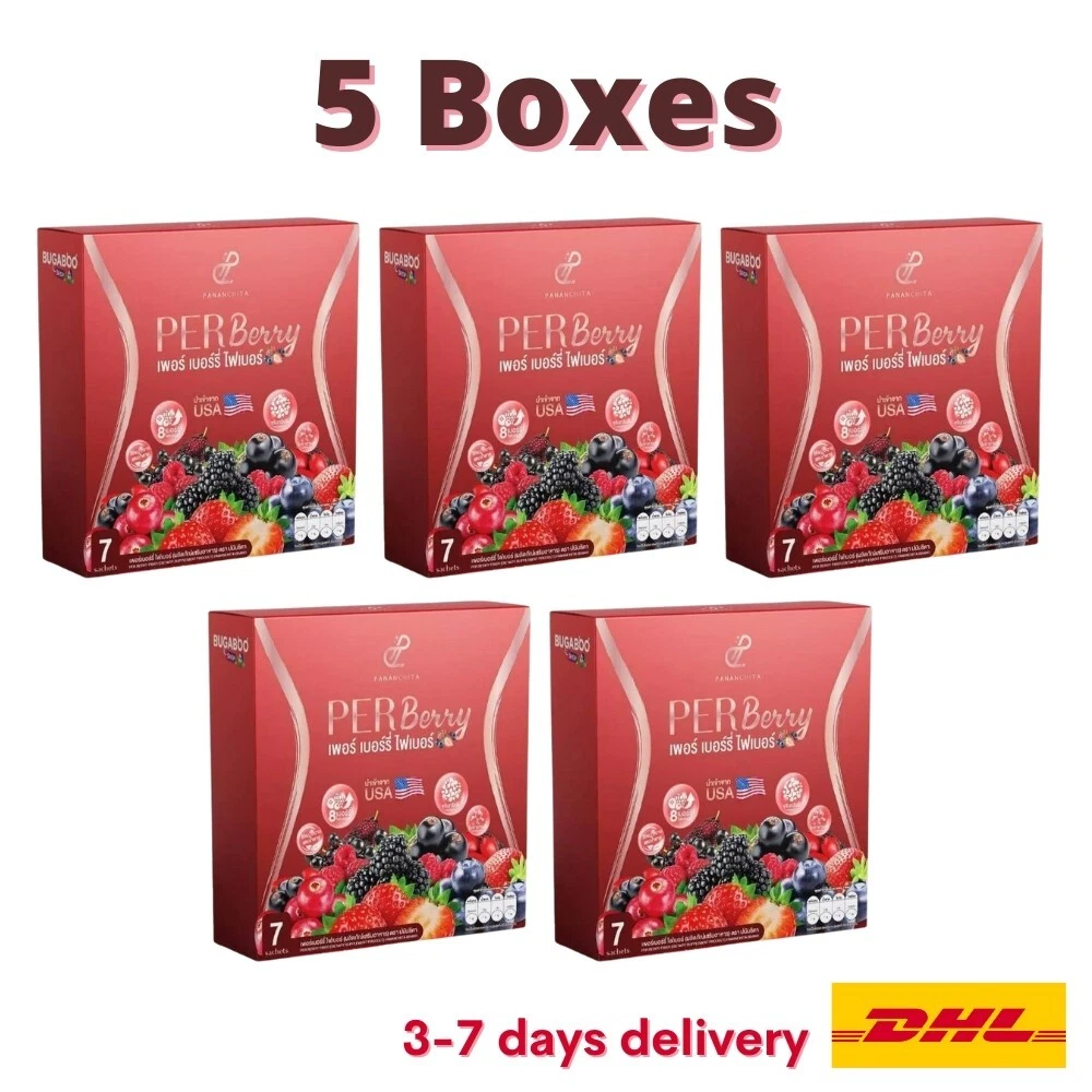 5X Per Berry Fiber Pananchita Dietary Supplement Weight Control Detox Body Slim