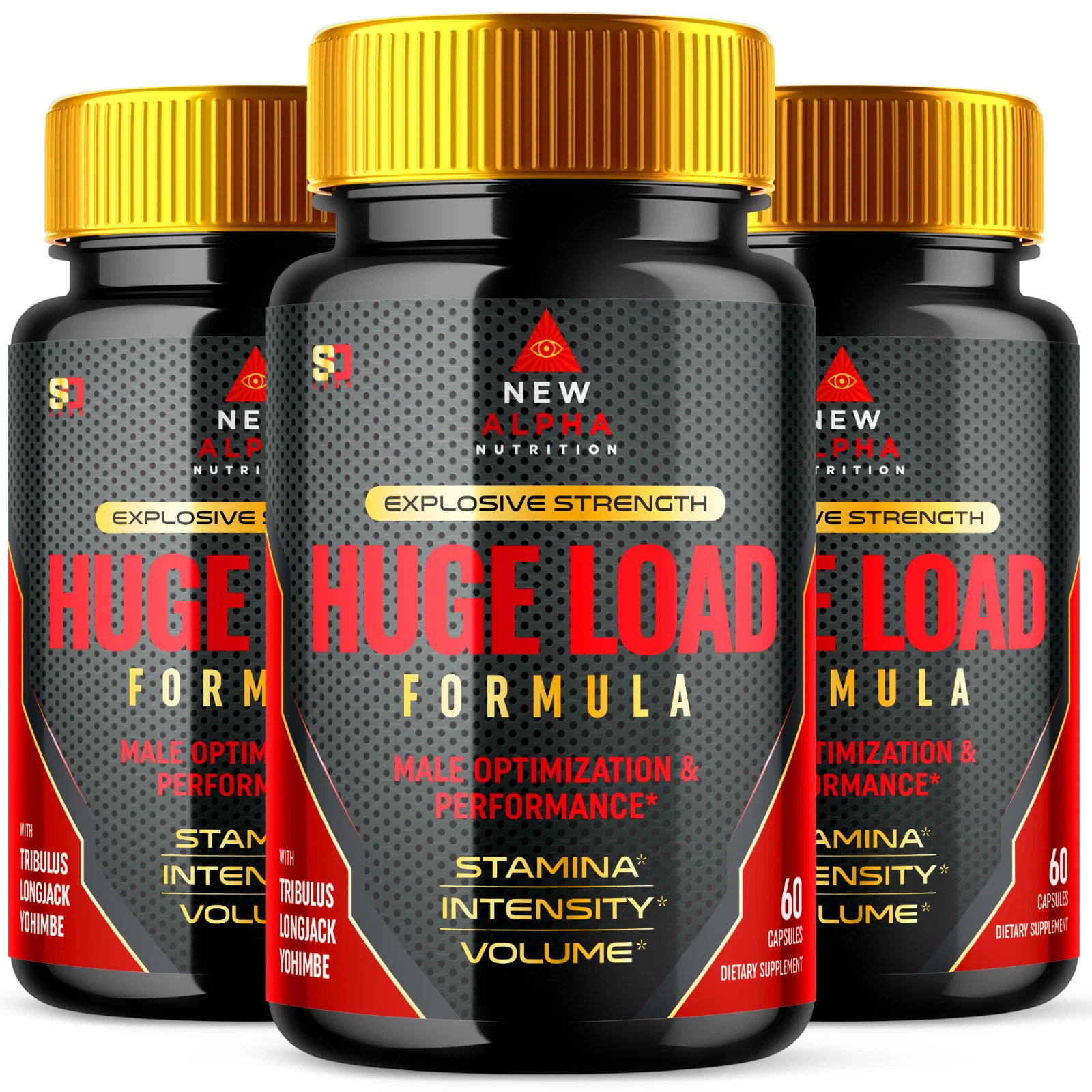 [286041458577] Huge Load Formula Optimizes Strength, Boost Performance and Stamina (3 Pack)