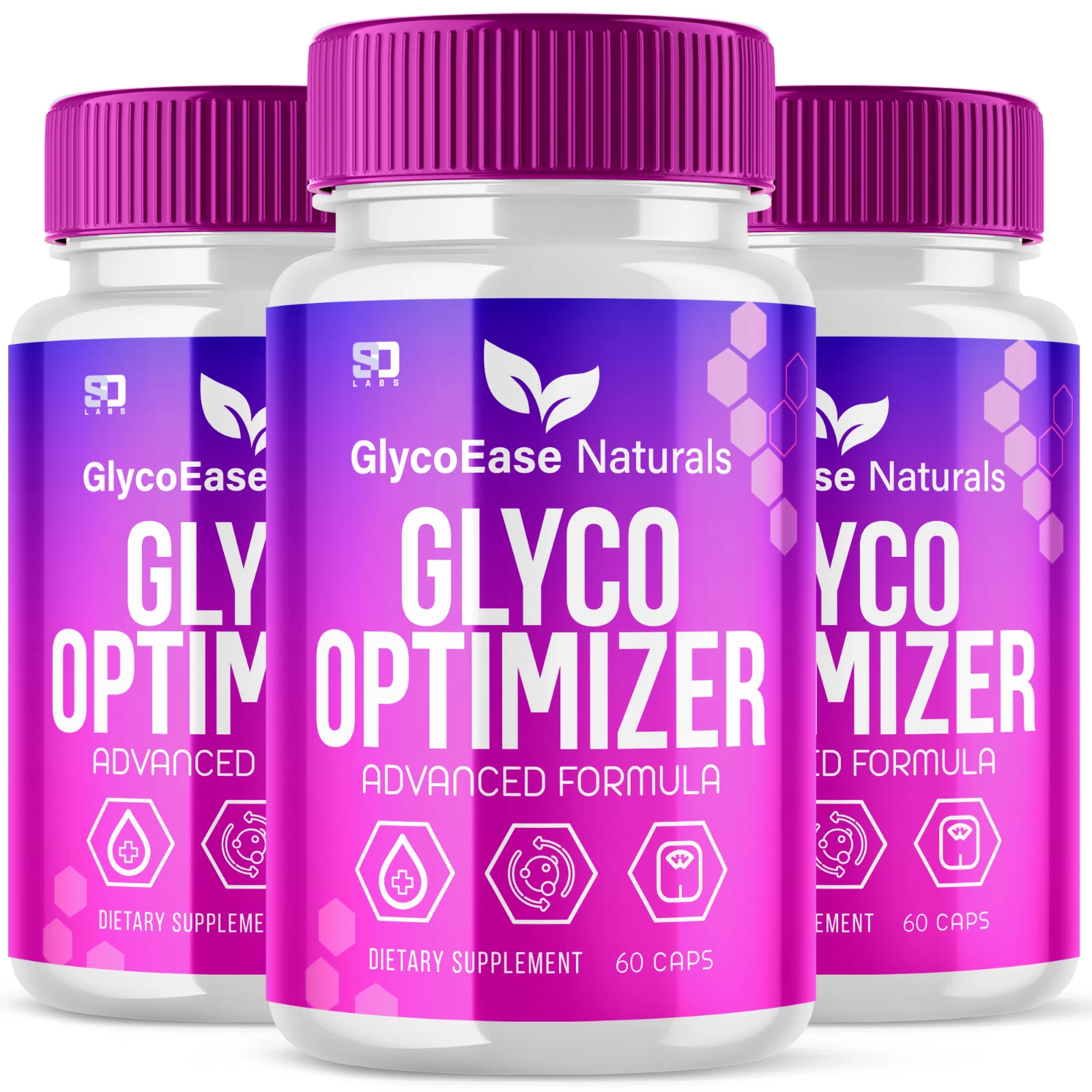 (3 Pack) Glycoease Glyco Optimizer Capsules Advanced Formula Pill (180 Capsules)