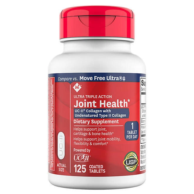 Member's Mark Ultra Triple Action Joint Health UC-II Collagen 125 Coated Tablets