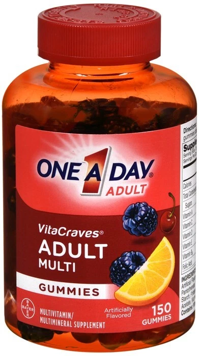 One a Day Adult VitaCraves Gummies 150ct 016500556152s1387