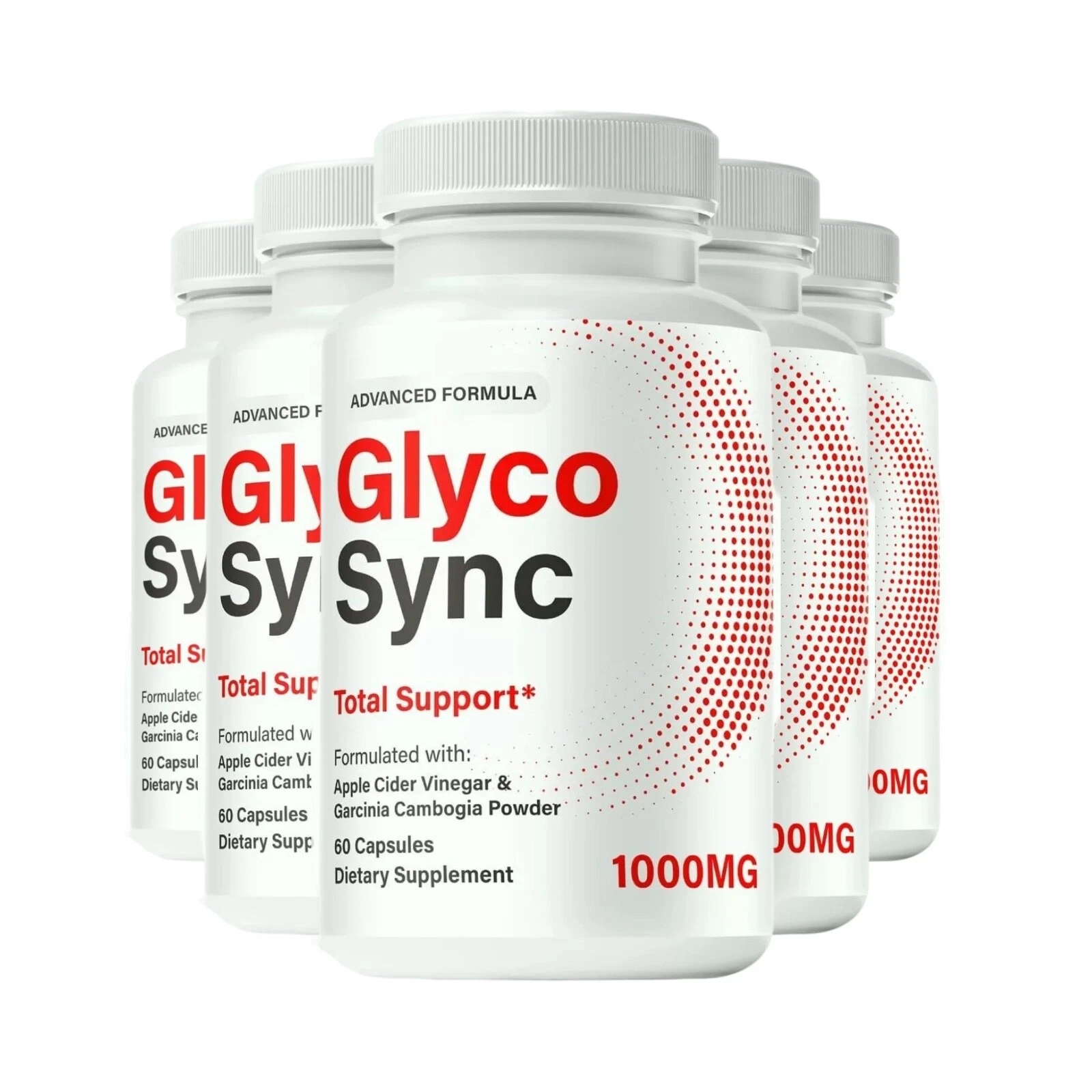 5-Pack Glyco Sync Capsules – GlycoSync Sugar Optimizer Pills - 300 Capsules