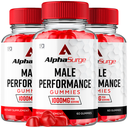 (3 Pack) Alpha Surge Male Gummies - Enhances Energy, Vitality & Stamina 180ct