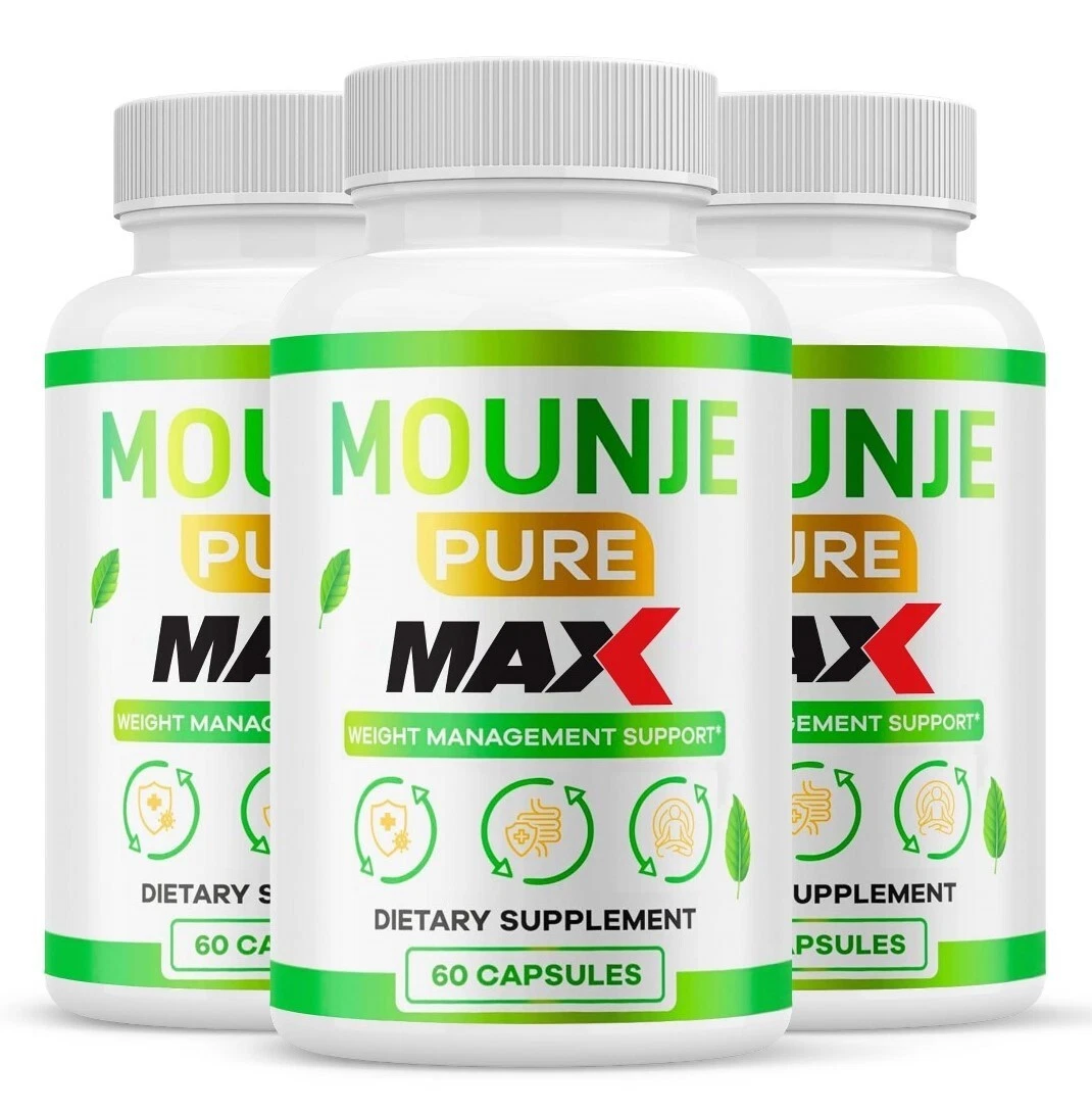 (3 Pack) Mounje Pure MAX Weight Loss Capsules, MounjePure Metabolism Booster