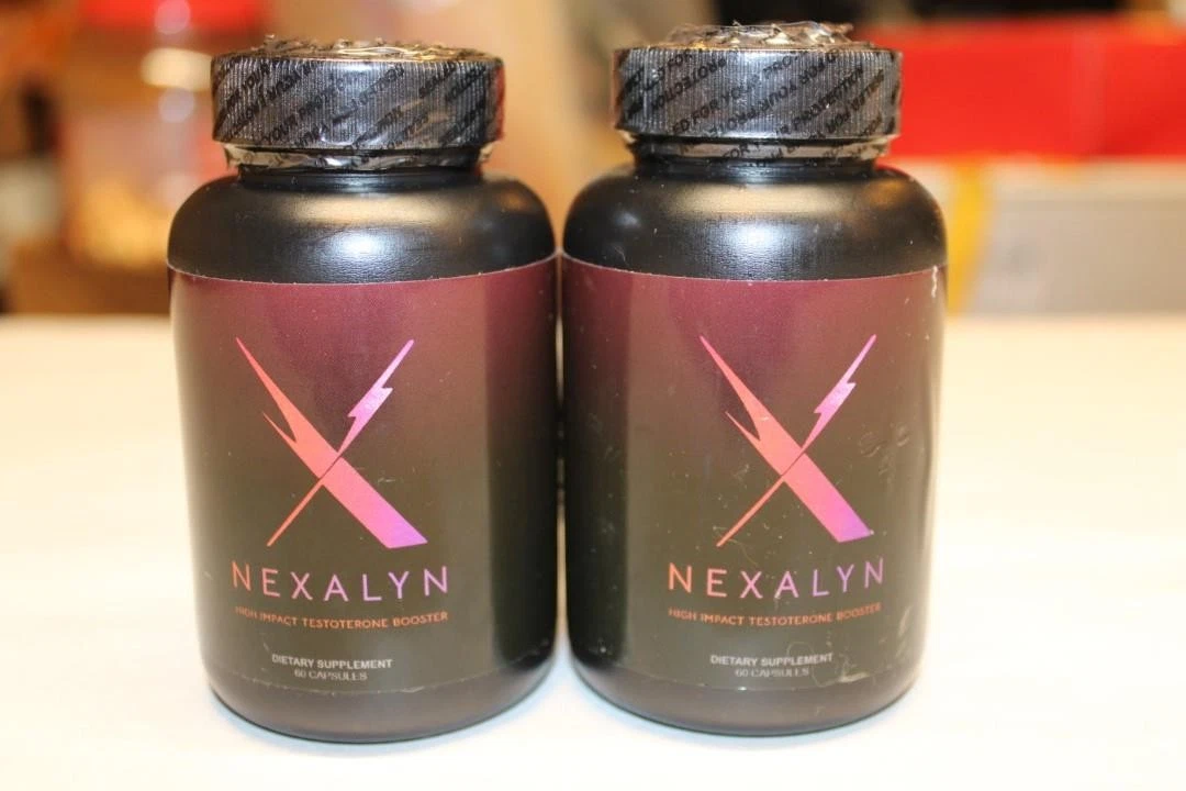 Lot of 2 Nexalyn Male Enhancement Supplement 60 Capsules 6/27 - NEW