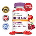 Rapid Ripped Keto Extreme ACV Gummies 2000MG Apple Cider Vinegar 60 Gummys