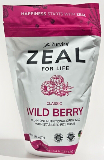 [205358945679] ZinZino - Zurvita Zeal for Life CLASSIC WILD BERRY Energy Drink (14.8oz) 03/26!