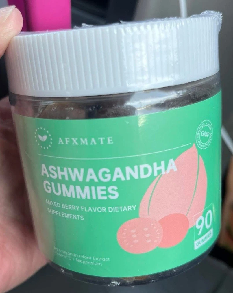 AFXMATE Ashwagandha Gummies Potassium Magnesium Glycinate Supplement Exp 08/26