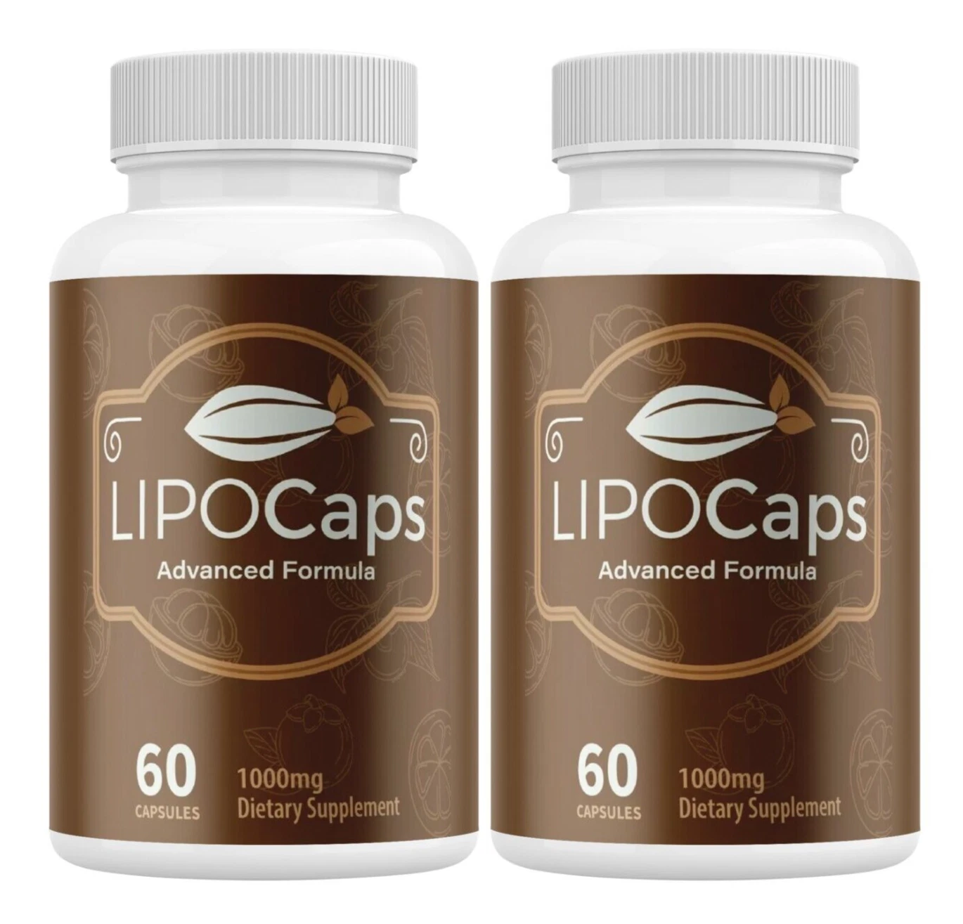 (2 Pack) Lipocaps Advanced Weight Loss Capsules for Burning Excess Belly Fat