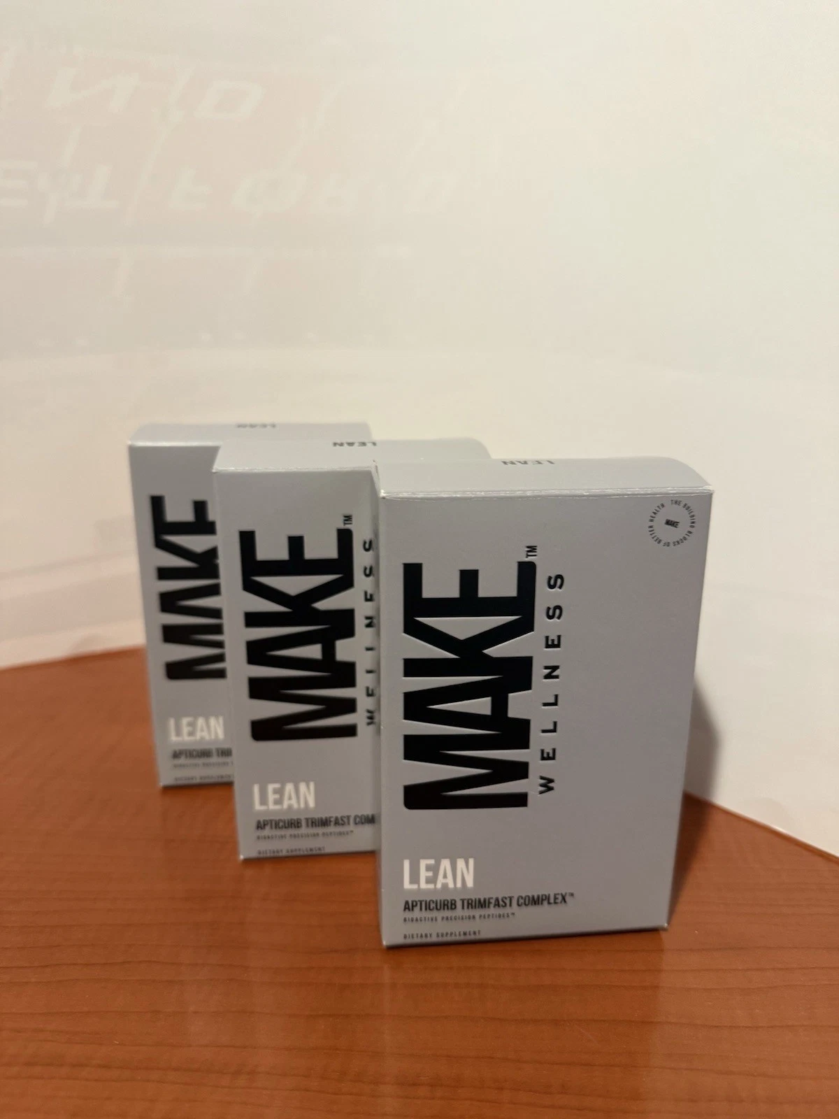 Make Wellness Lean Peptides - 3 Boxes w/ 60 Capsules in each box - New, Sealed