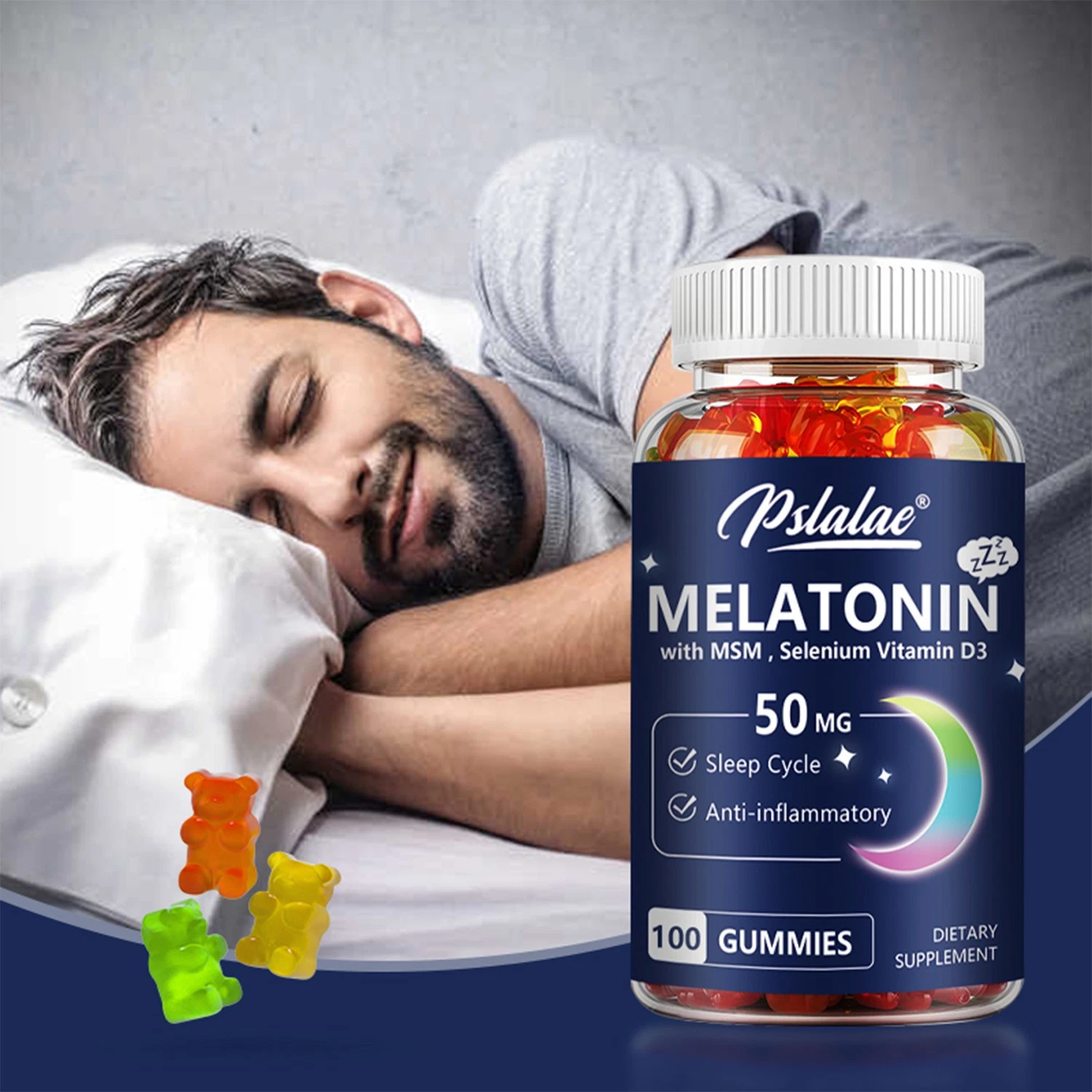 Melatonin - Relieve Stress, Sleep Health, Strengthen Immune, Fight Inflammation