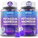 Potassium Magnesium Gummies - Potassium Supplement w/Ashwagandha 200mg High A...