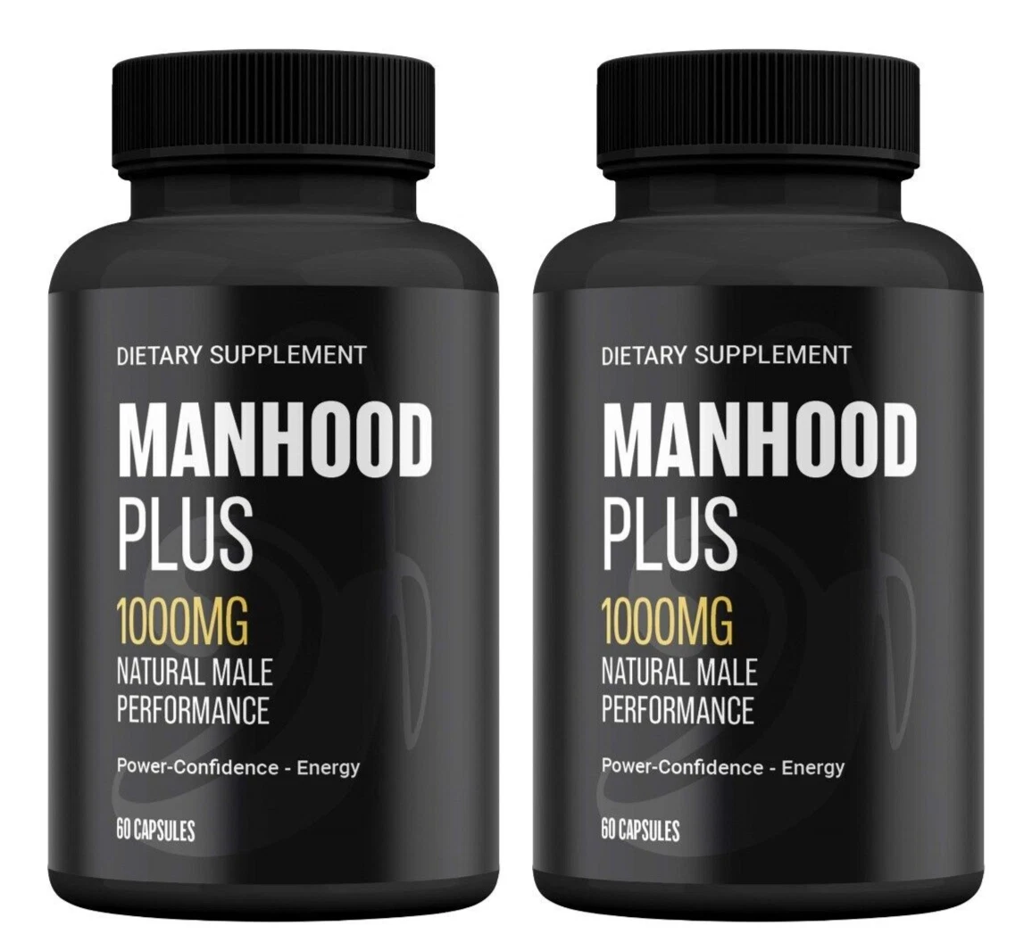 Manhood Plus Capsules - Support for Enhanced Energy and Vitality ( 2 Pack )