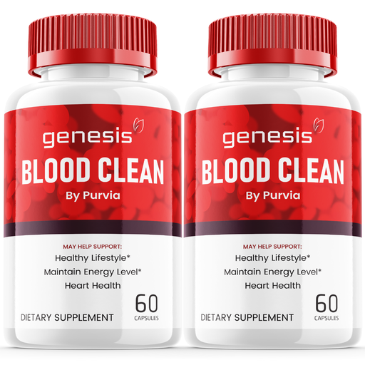 [396220018440] (2 Pack) Genesis Blood Clean Capsules Strength Formula Maximum Overall Wellness