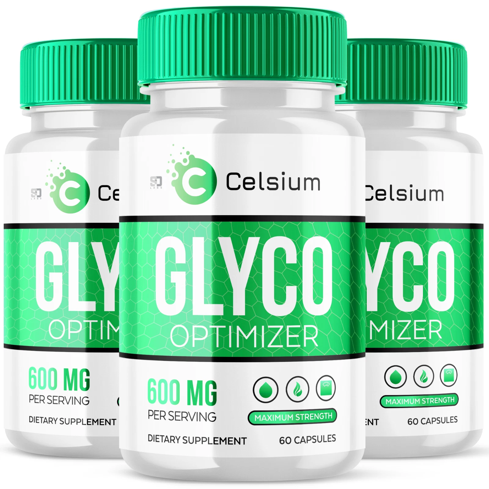 Celsium Glyco Optimizer Pills - Advanced Blood Formula Supplement (3 Pack)