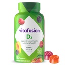Vitafusion Vitamin D3 Gummy Vitamins for Bone and Immune System Support, Peach,