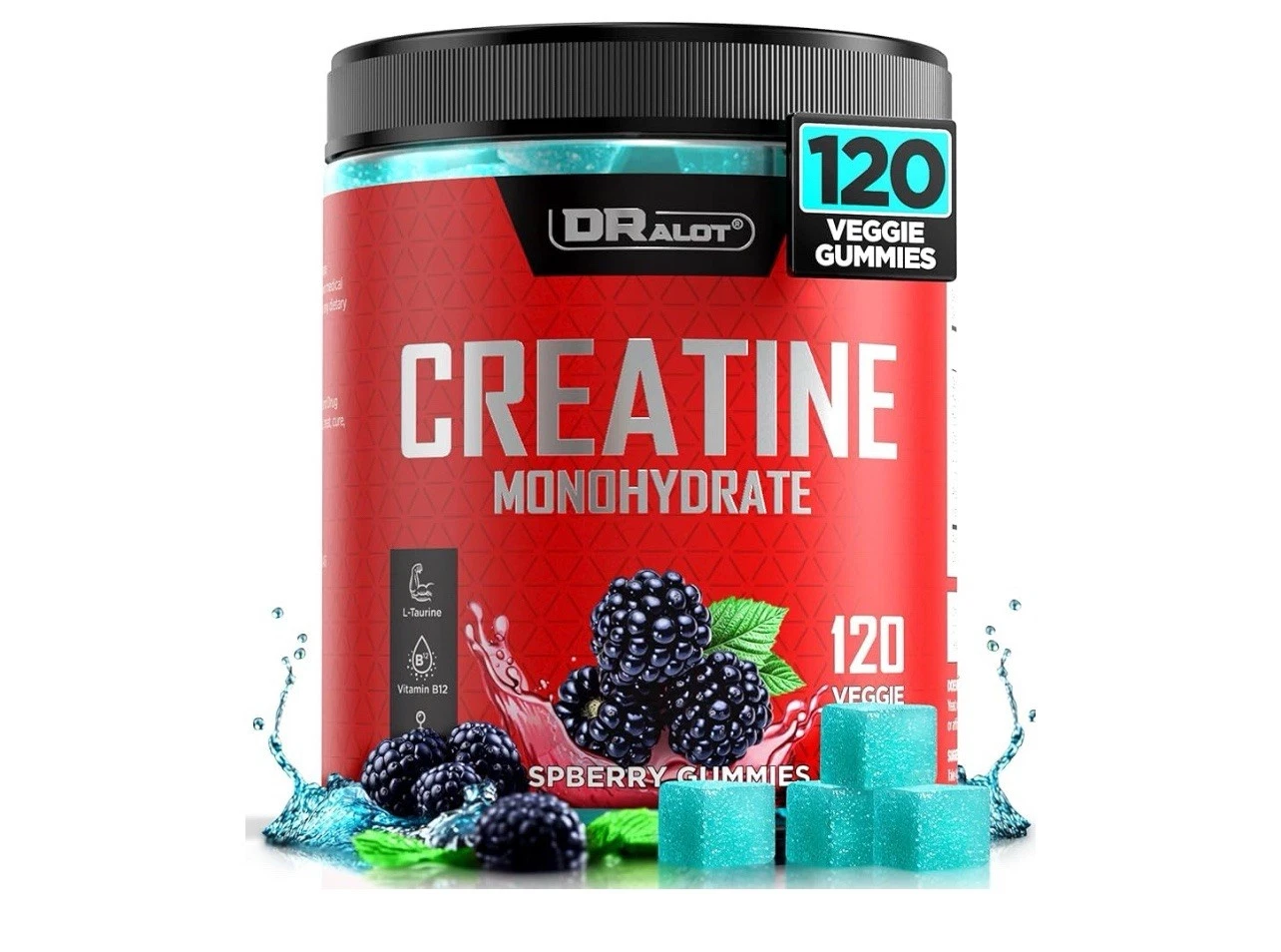 99.99% Creatine Monohydrate Gummies More 15% Strength, 5X Energy & Muscle Suppor