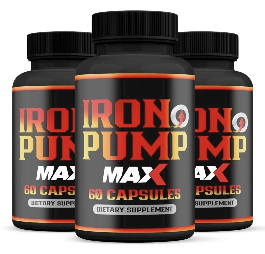 Iron Pump MAX Extra Strength Advanced Formula Supplements - Pack 3