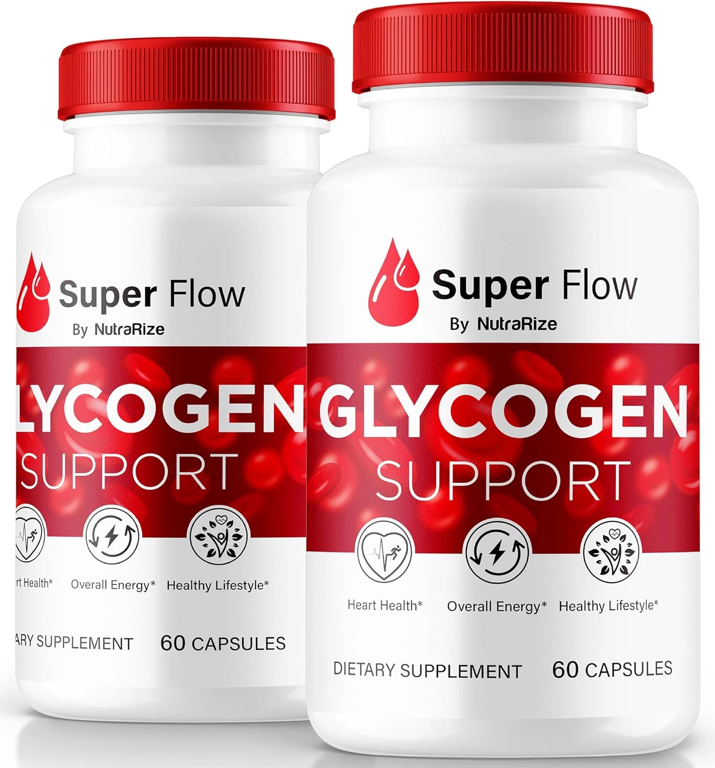 (2 Pack) Super Flow Glycogen, Superflow Glycogen Support Capsules, Super Flow Gl