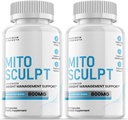 (2 Pack) Mito Sculpt Keto Capsules - Support Weight Loss & Fat Burn - 120 Pills