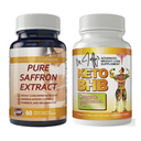 Saffron Extract Appetite Control Supplements & Keto BHB Weight Loss Diet Pills