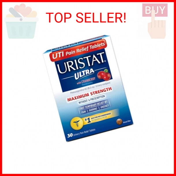 Uristat Ultra UTI Pain Relief Tablets, Fast Urinary Tract Infection Relief of Ur