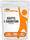 BulkSupplements ALCAR HCL (Acetyl L-Carnitine HCL) Powder - 1.5g Per Serving