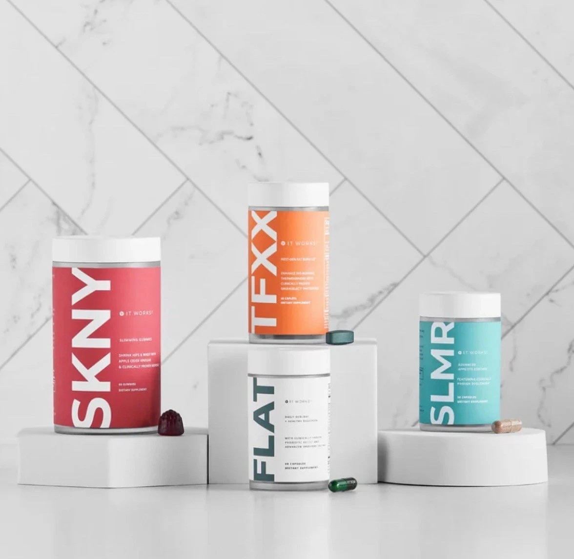 Sin cafeína, ITWORK 1 SLMR (30 cáp) 1 SKNY GM (60 GM 1 TFXX (60 cáp) 1 PLANO (60