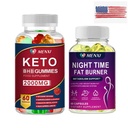 Keto Diet BHB Pills for Fat Burn Weight Loss Detox Keto Diet 60 Gummy+60 Capsule