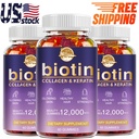 180 Biotin Collagen & Keratin Cap 12000mcg - Hair Skin Nails Bone & Joint Health