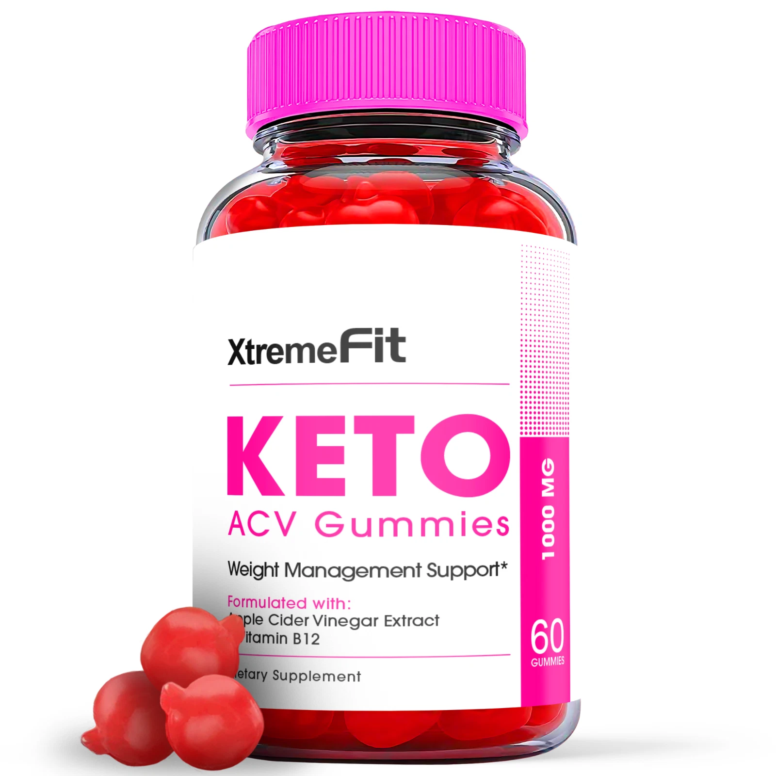 Xtreme Fit Keto ACV Gummies, Xtreme Fit Keto Gummies Weight Loss (60 Gummies)