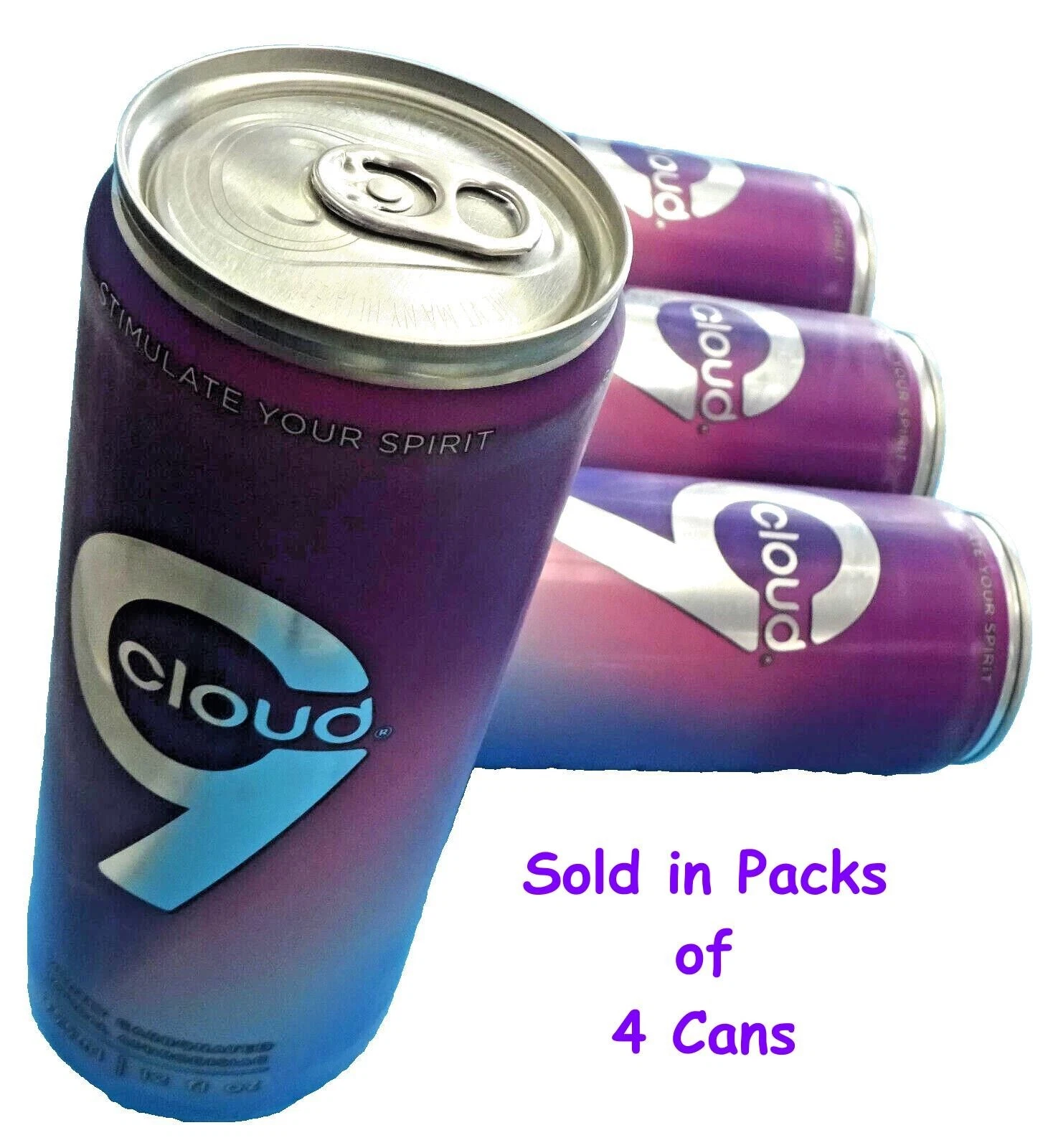 [334930840182] ~ Cloud 9 ~ Aphrodisiac Enhancer Drink ~ 12 fl oz Aluminum Can (Pack of 4 Cans)