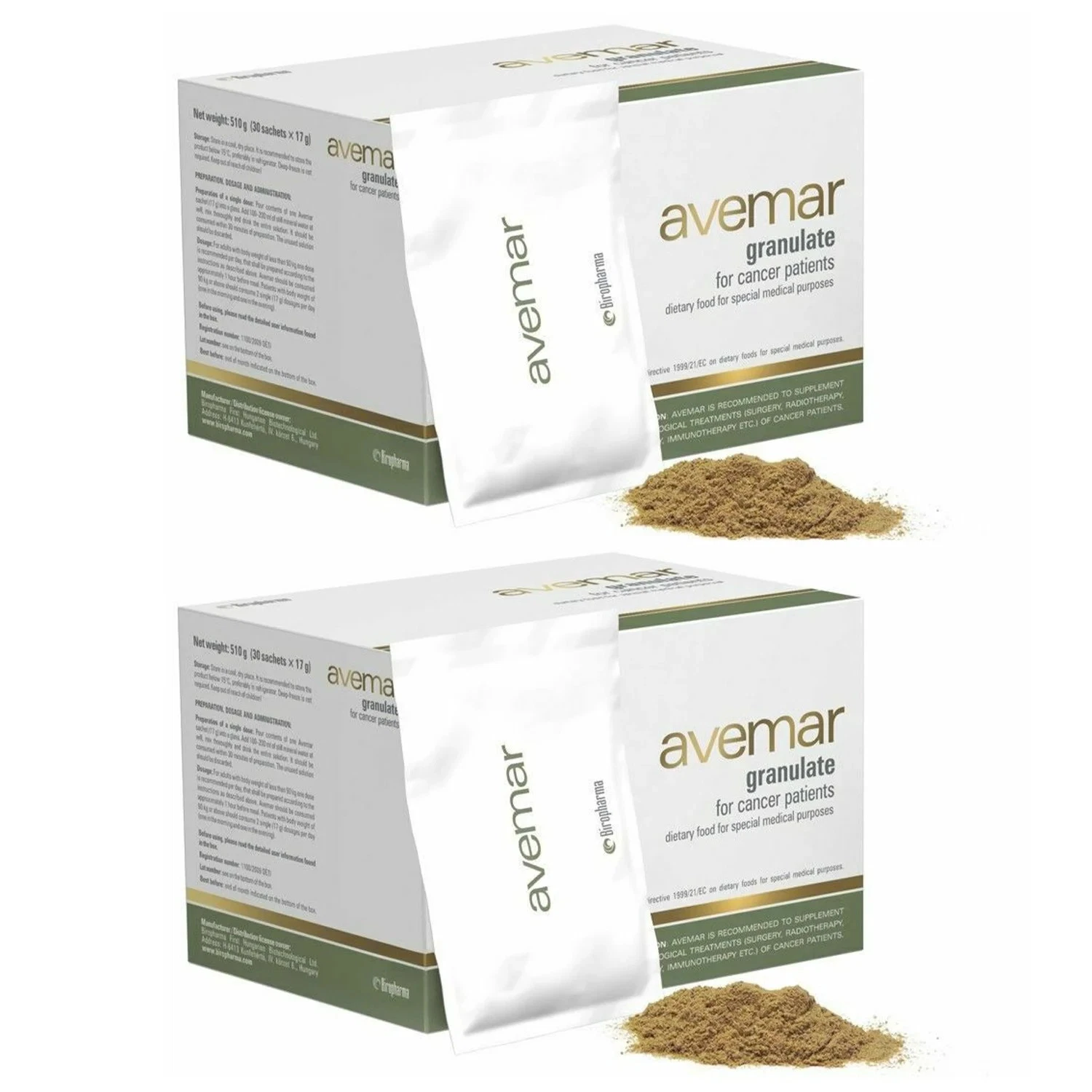 AVEMAR Granulate Drink Powder - 60 Sachets - FRESH MODEL - FREE EXPRESS SHIPPING