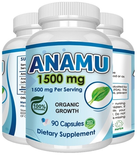 [283275717957] Anamu Petiveria Organic Petiveria Immune Support detox 90 capsules 1500mg USA