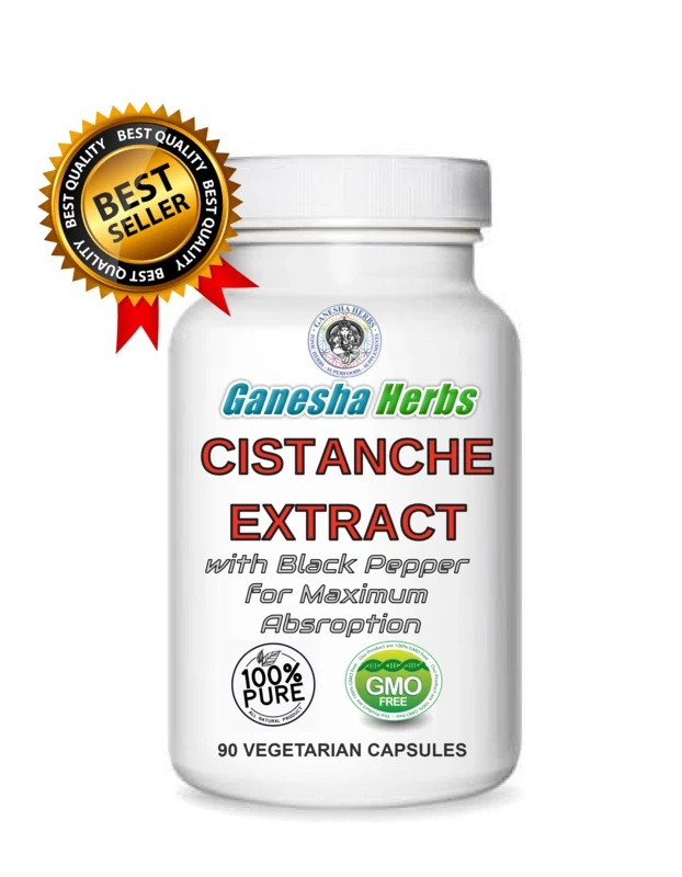 Organic CISTANCHE TUBULOSA High Potency 20:1 extract 90 Capsules NEW BATCH!