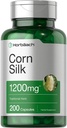 Corn Silk Capsules 1200mg | 200 Pills | Non-GMO, Gluten Free | by Horbaach
