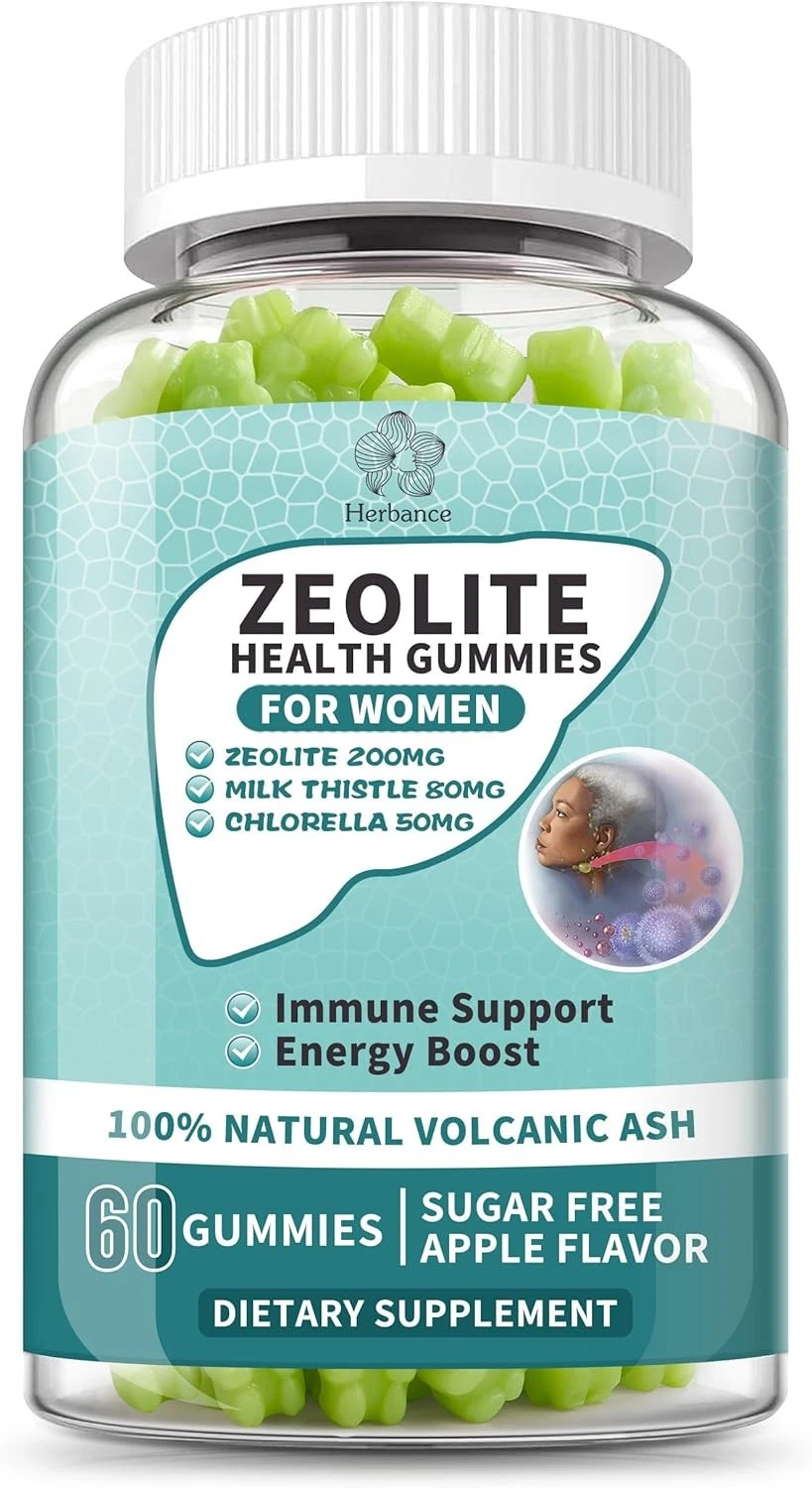 Zeolite Gummies for Women ~ Zeolite Supplement with Milk Thistle, Chlorella...