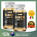 Premium Black Seed Oil Capsules - 100% Pure Organic COLD PRESSED 240 Capsules