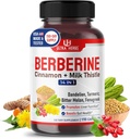 Premium Berberine with Cinnamon, Milk Thistle *USA Made & Test* Promotes...