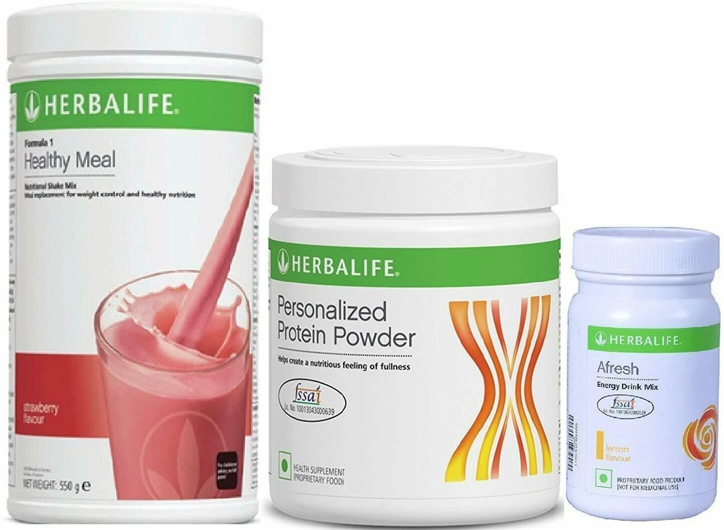 Herbal Formula 1 Combo of Strawberry Shake + Protein Powder & Afresh Lemon