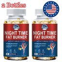 Night Time Fat Burner Reduce Belly Slimming Weight Loss Appetite Suppressant