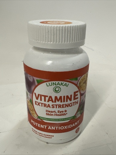 [316971423807] LUNAKAI VITAMIN E HEART,EYE & SKIN HEALTH SUPPLEMENT 250MG 60ct BB02/27