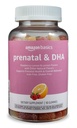 Amazon Basics Prenatal & DHA Gummy, Rasberry & Lemon Flavor, 90 Count (Previousl