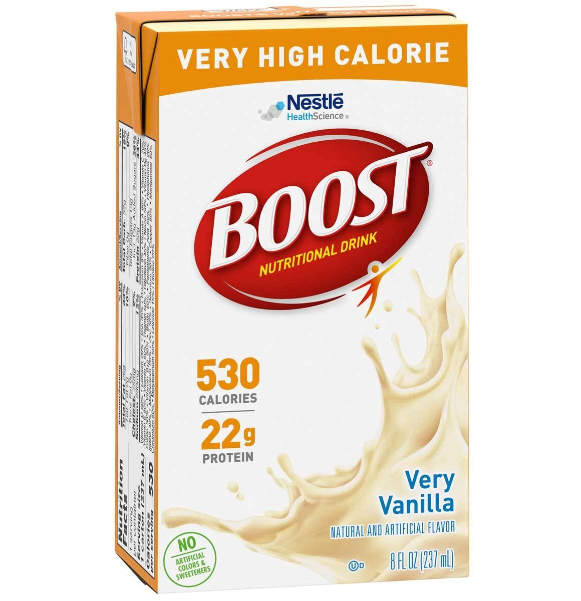 BOOST Very High Calorie Nutritional Drink Very Vanilla - 8 Oz – Pack of 6