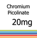 Chromium Picolinate 20mg x 90 Tablets - Improved Mood