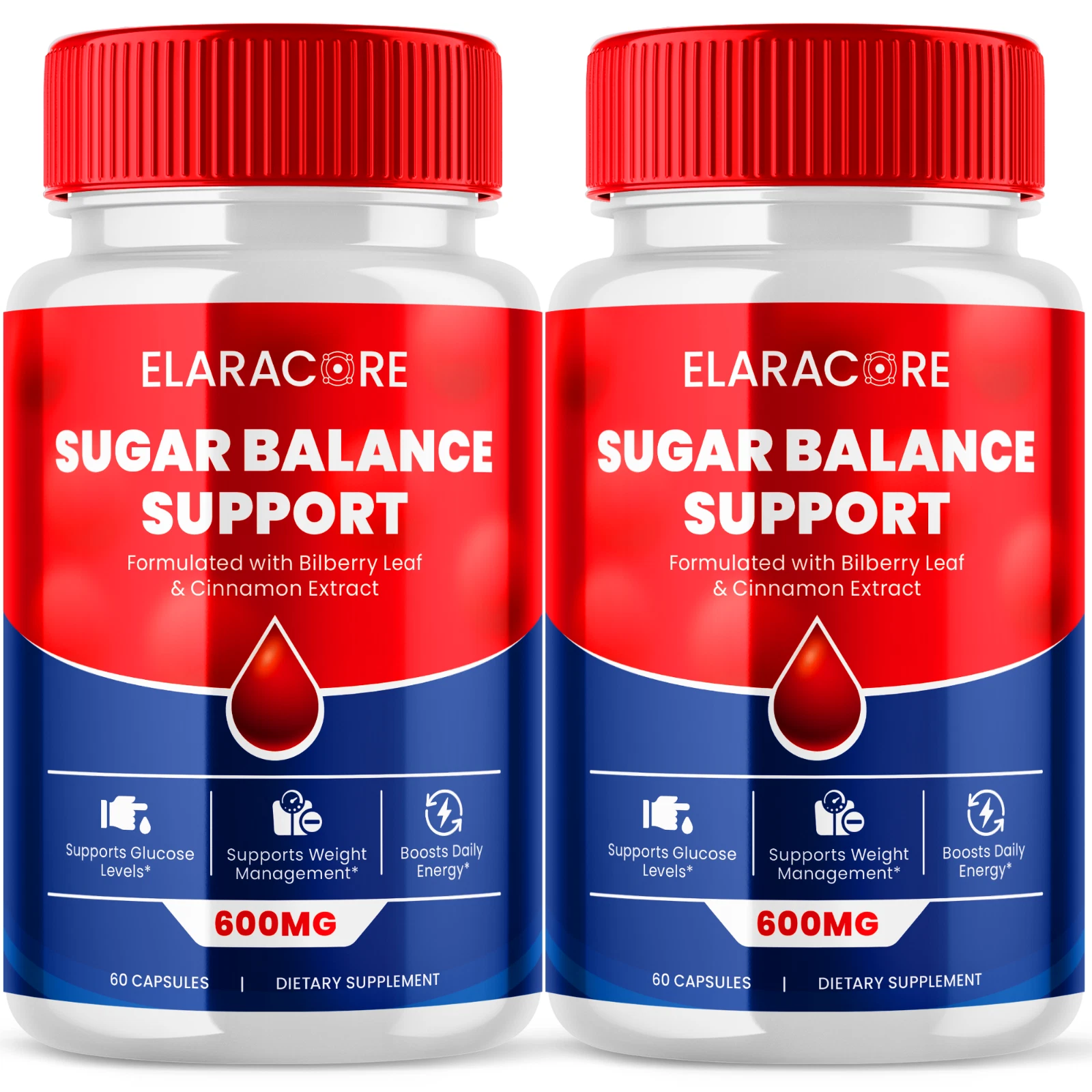 Elaracore Advanced Glycogen Supplement Natural Circulation Support 120 Capsules